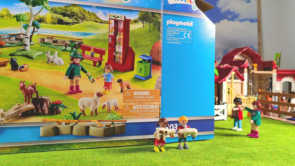 'Video thumbnail for Playmobil petting zoo stop motion'