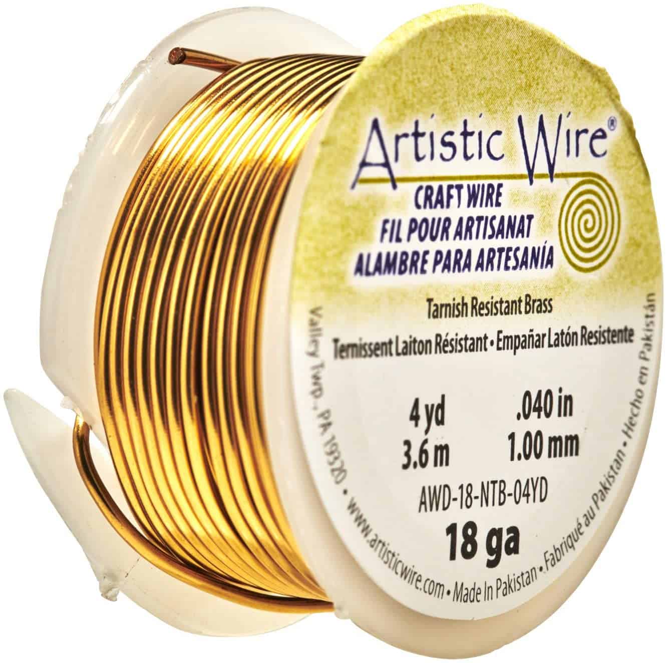 Best brass wire for stop motion- Artistic Wire 18 Gauge Tarnish Resistant