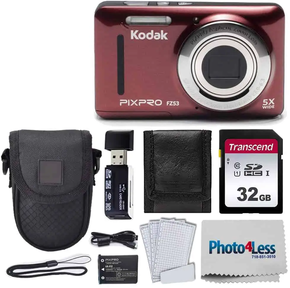 Igwefoto dị ọnụ ala maka nkwụsị nkwụsị & kacha mma maka ndị mbido - Kodak PIXPRO FZ53 16.15MP