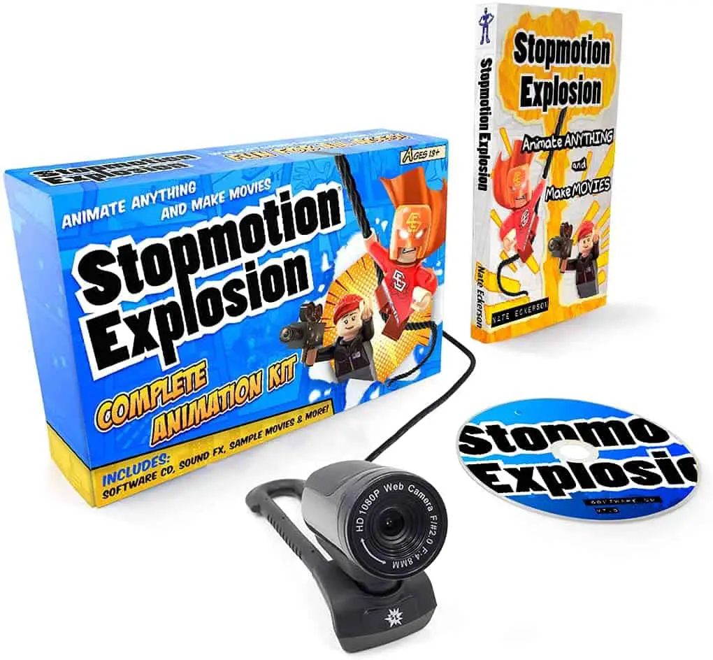 Best stop motion animation kit with camera & best for kids- Stopmotion Explosion