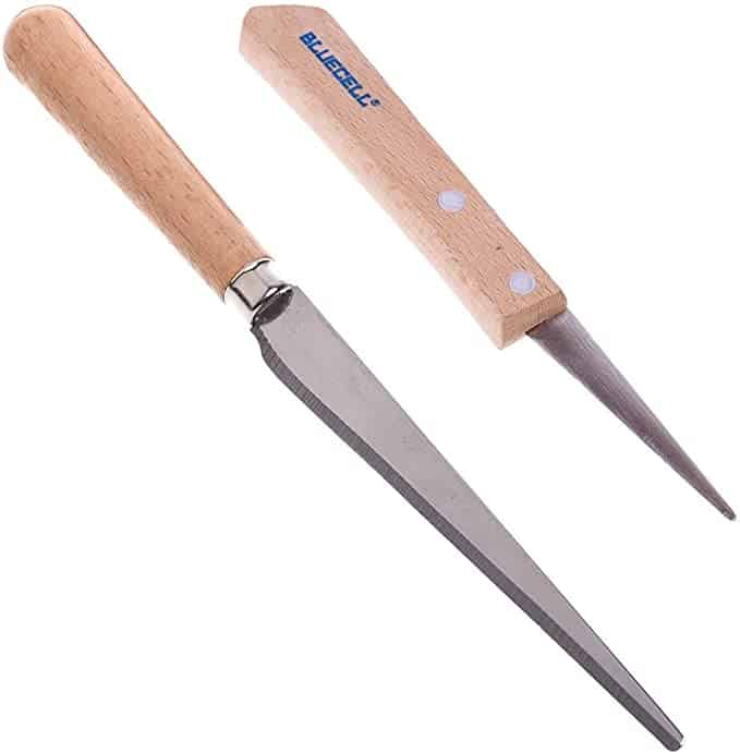 Clay cutting tools- BCP Set of 2 Wooden Handle Craft Art Tools set