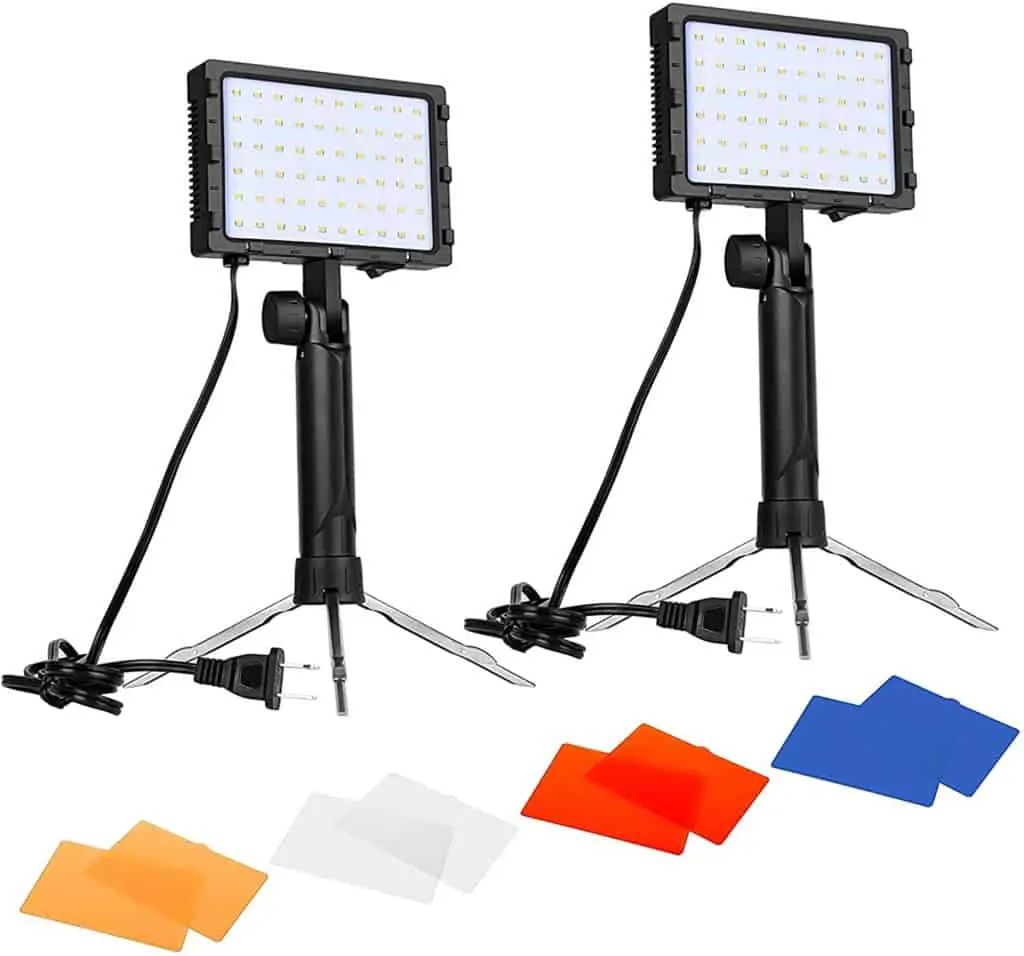 Lighting- EMART 60 LED Continuous Portable Photography Lighting Kit 