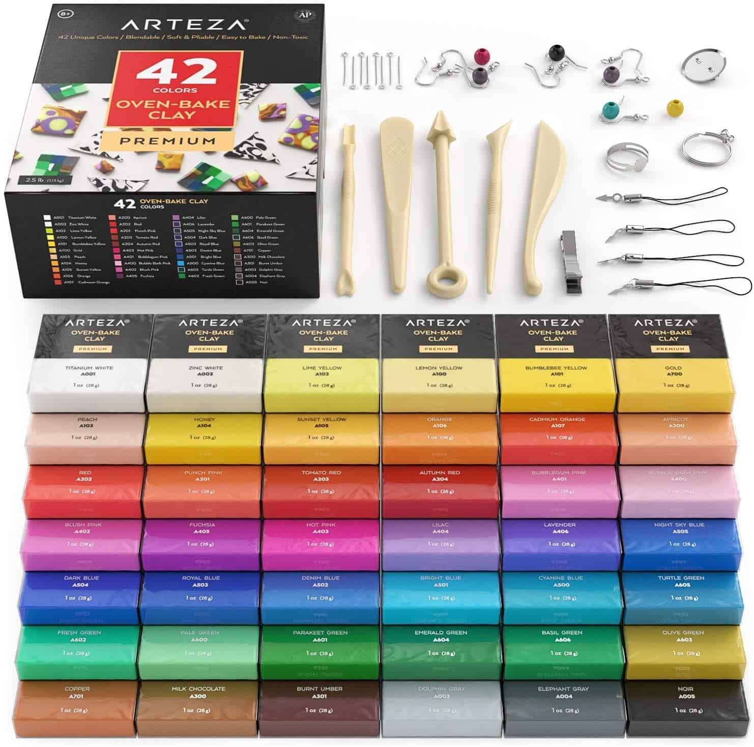 Best claymation clay set for adults- Arteza Polymer Clay Kit