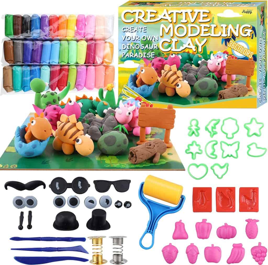 Bộ đất nặn tốt nhất cho trẻ em- Happy Makers Modeling Clay Kit