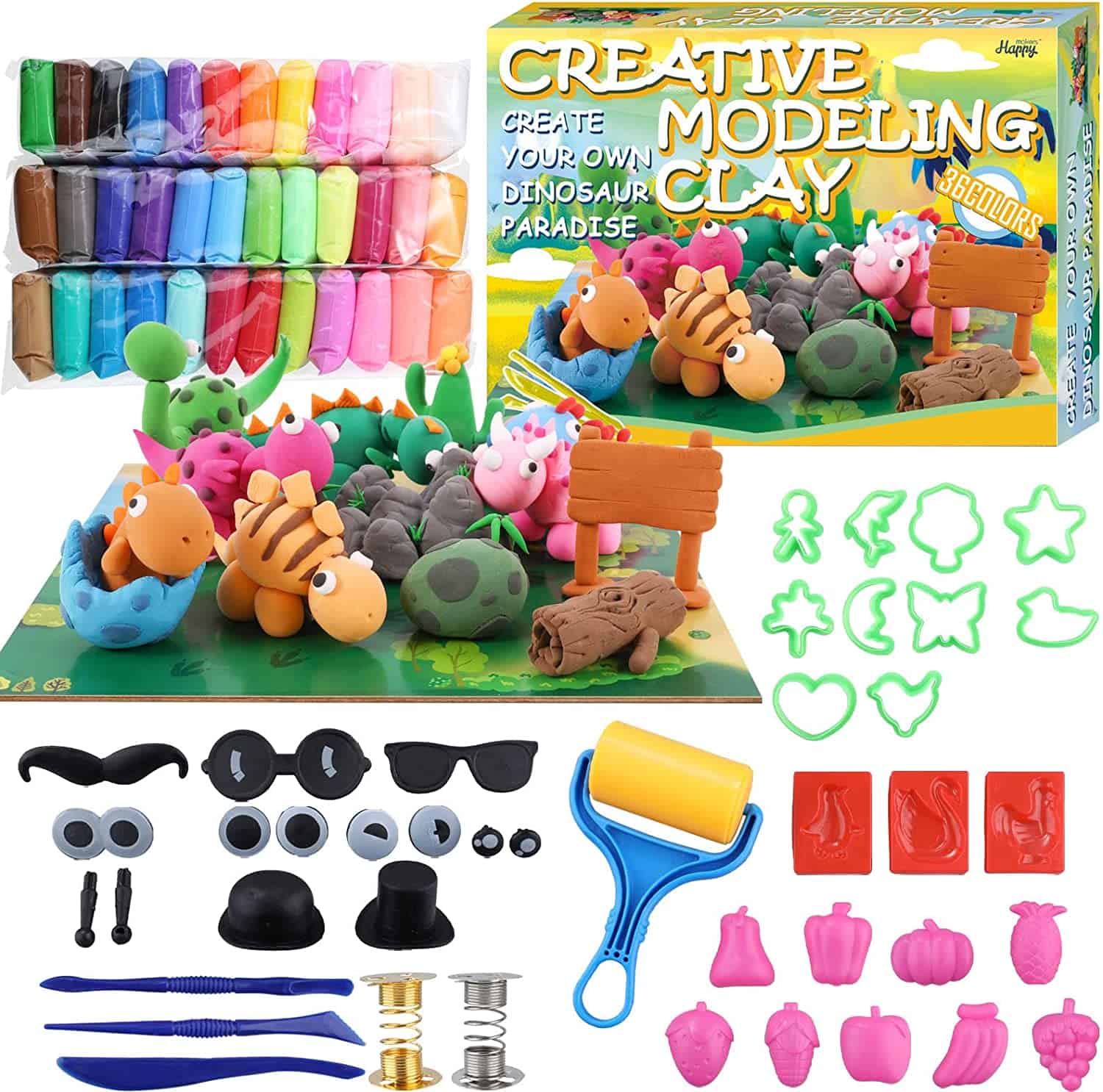 Beste claymation-kleiset voor kinderen - Happy Makers Boetseerklei-set
