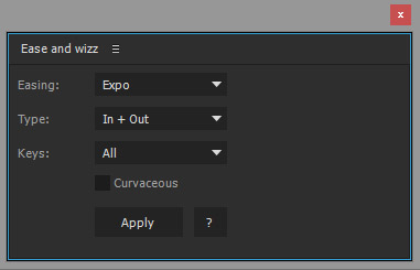 Ease and Wizz - After Effects script