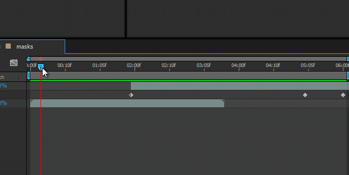 Uw compositie bijsnijden (Trim comp naar werkgebied)