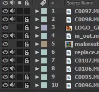 Unlock all layers in after effects