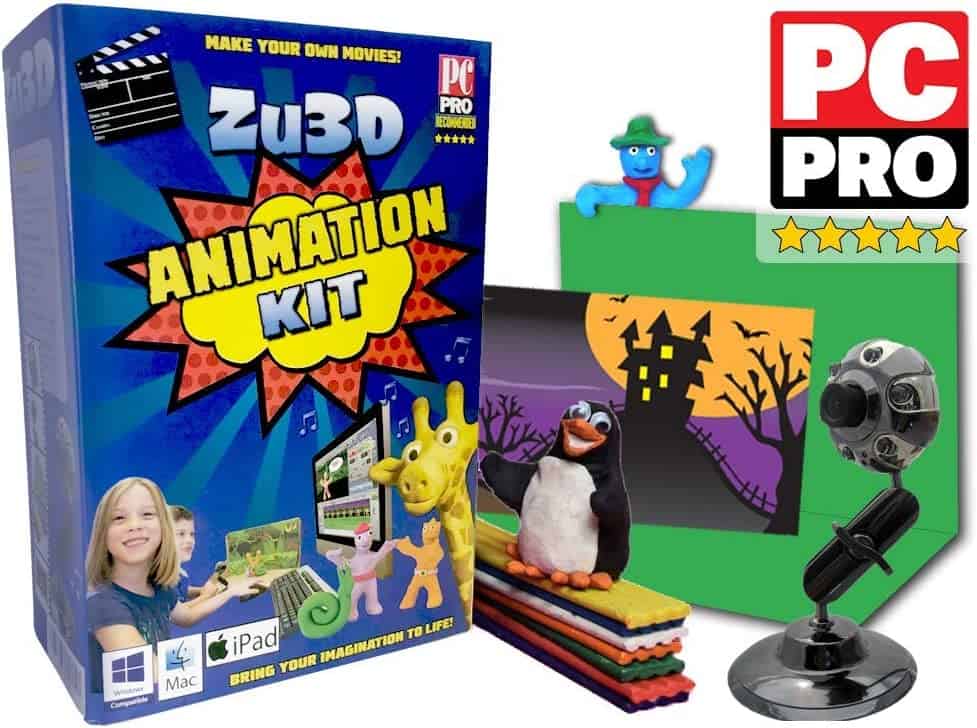 Best stop motion kit for kids, for claymation & iPad- Zu3D Complete Software Kit For Kids