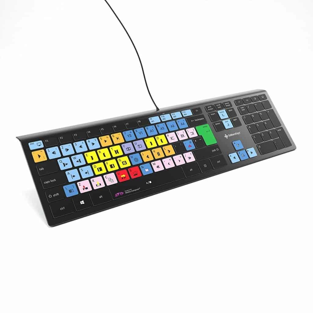 لأجهزة الكمبيوتر التي تعمل بنظام Windows: Editors Keys Avid Media Composer Backlit Keyboard