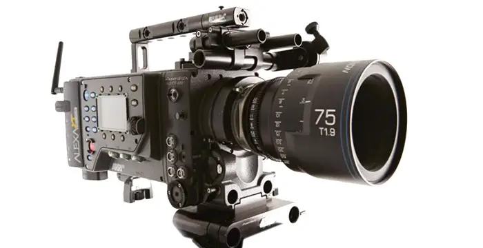 High-end bioscoopfilmcamera's (met verwisselbare lenzen)