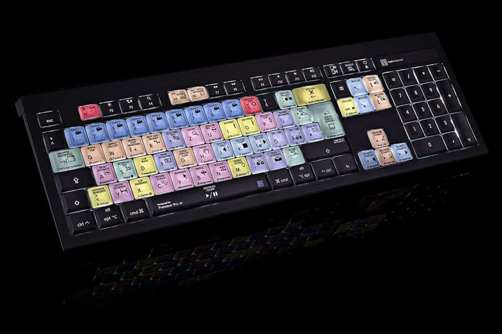 Logickeyboard Astra Premiere Pro バックライト キーボード