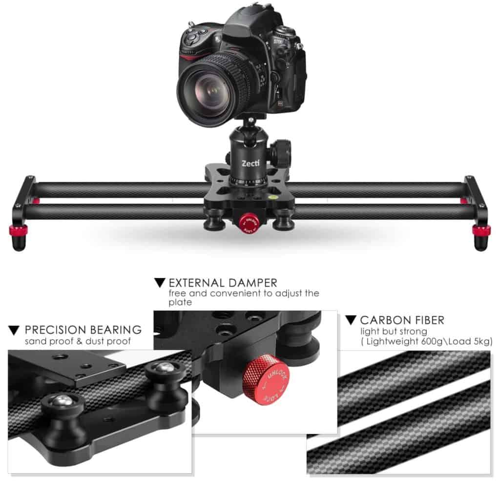 I-Zecti ephathekayo yeCarbon Fiber Slider