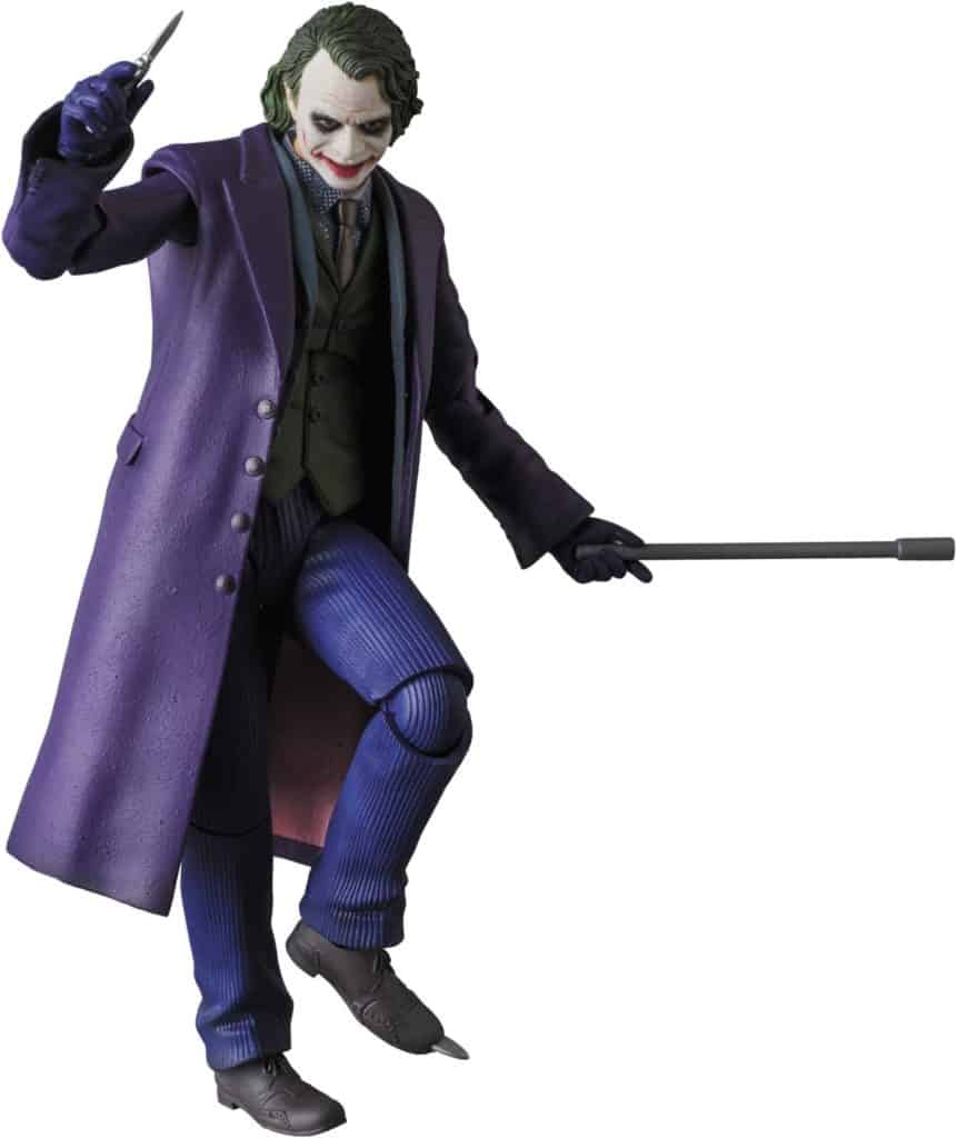 Figure çalakiya rawestandina tevgera DC ya çêtirîn - Medicom The Dark Knight Joker dimeşe