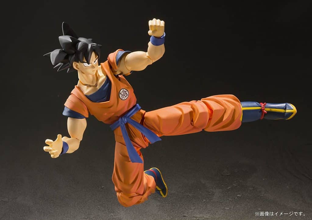 L-aħjar figura ta 'azzjoni ta' stop motion ġenerali - kick ta 'qabża ta' Tamashi Nations Dragon Ball Z Son Goku