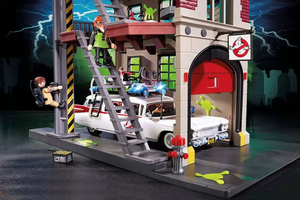 Pi bon seri jwèt Stop motion- PLAYMOBIL Ghostbusters Firehouse an aksyon